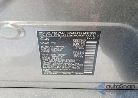 2018 Nissan Rogue S z USA, uszkodzony, nr VIN KNMAT2MT2JP520673